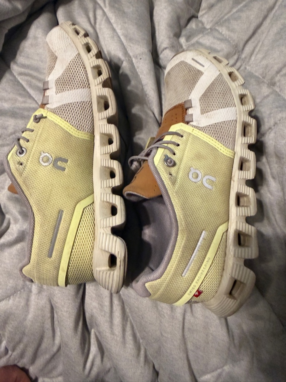 On cloud shoes